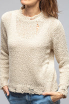 Salty Raw Sweater In Natural - AXEL'S