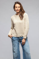 Salty Raw Sweater In Natural - AXEL'S