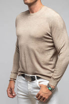 Sundust Cashmere Crew Sweater In Taupe - AXEL'S