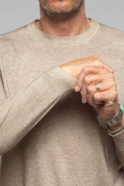 Sundust Cashmere Crew Sweater In Taupe - AXEL'S