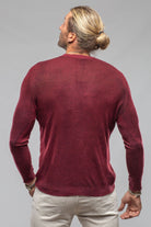Sundust Cashmere Crew Sweater In Wine - AXEL'S