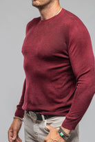 Sundust Cashmere Crew Sweater In Wine - AXEL'S