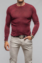 Sundust Cashmere Crew Sweater In Wine - AXEL'S
