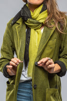 Wanda Long Cashmere Jacket In Dark Citrus - AXEL'S