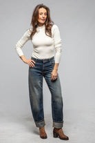 Axel's Black Label Denim Gaucho Barrel Jean In Navajo Wash Ladies - Pants - Jeans