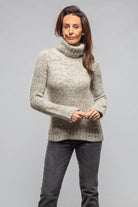 Axel's Country Collection Kildare Turtleneck Sweater In Ghiacco Ladies - Sweaters
