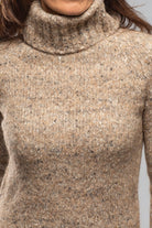 Axel's Country Collection Kildare Turtleneck Sweater In Visone Ladies - Sweaters