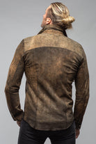 Bello Suede Shirt In Washed Rust - AXEL'S