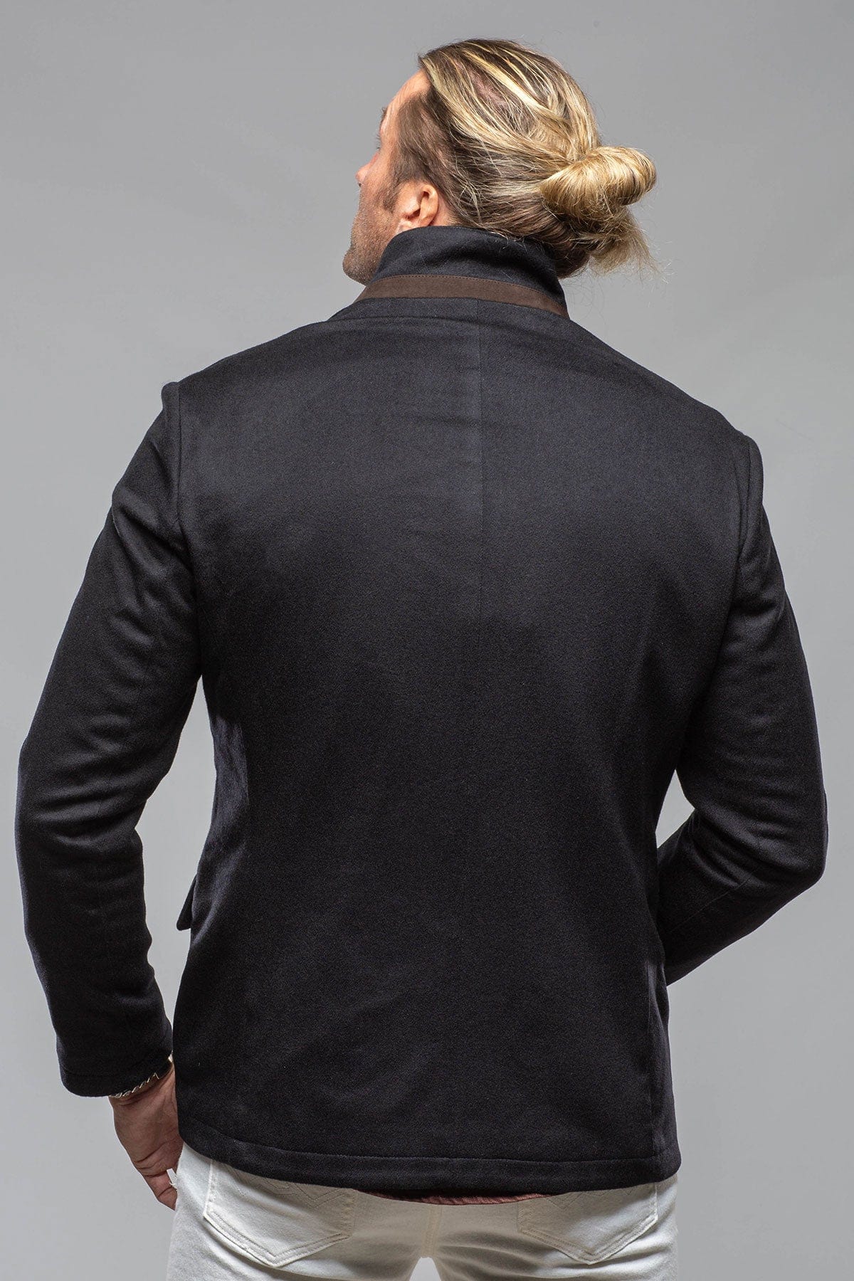 Bridgerton Cashmere Gentleman Jacket In Dark Navy - AXEL'S