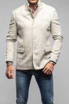 Bridgerton Cashmere Gentleman Jacket In Stone - AXEL'S
