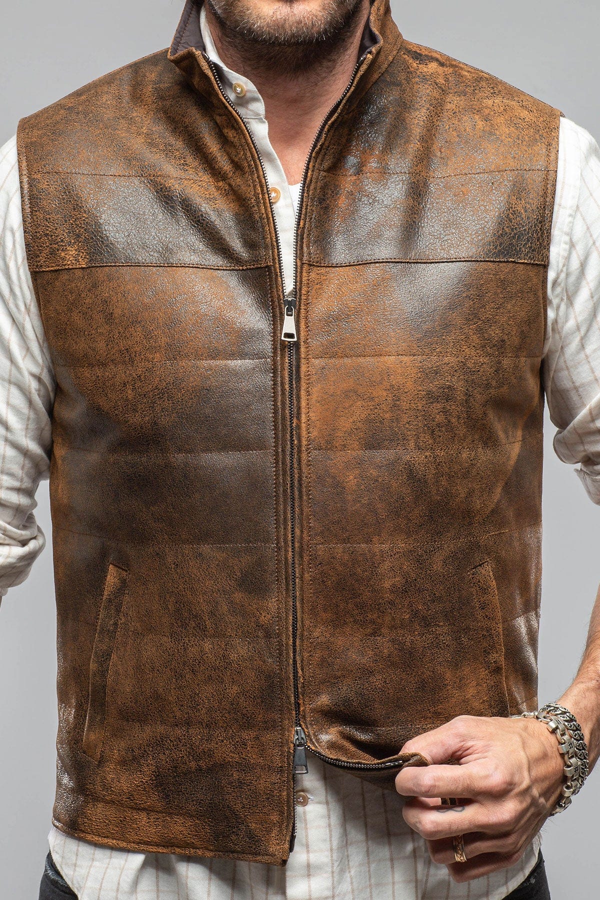 Axel's Florence Collection Butch Cassidy Vest In Brown Elk