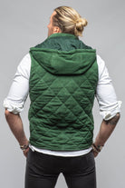 Diamond Hooded Vest In Emerald - AXEL'S