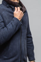 Axel's Florence Collection Highwood Latch Shearling In Navy Mens - Outerwear - Shearling
