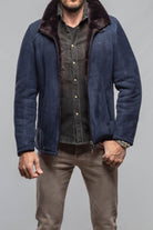 Axel's Florence Collection Highwood Latch Shearling In Navy Mens - Outerwear - Shearling