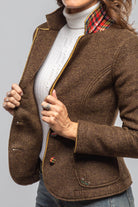Axel's Florence Collection Maisie Wool Blazer In Brown Melange Ladies - Tailored - Jackets