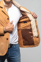 Axel's Florence Collection Maldito Suede Blazer with Removeable Quilted Placket Mens - Outerwear - Leather