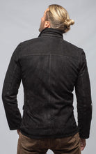 Polo Sartorial Suede Jacket In Black - AXEL'S