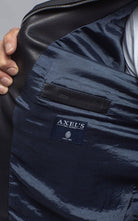Polo Sartorial Suede Jacket In Black - AXEL'S