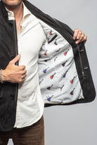 Polo Sartorial Suede Jacket In Black - AXEL'S