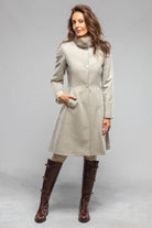 Axel's Florence Collection Regina Cashmere Coat In Stone Ladies - Outerwear - Cloth