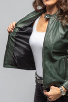 Axel's Florence Collection Silvia Leather Jacket In Forest Ladies - Outerwear - Leather