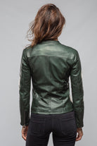Axel's Florence Collection Silvia Leather Jacket In Forest Ladies - Outerwear - Leather