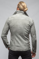 The Don II Suede Zip Jacket In Grey - AXEL'S