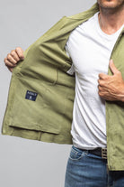 Axel's Florence Collection The Don II Suede Zip Jacket In Salvia | Mens - Outerwear - Leather