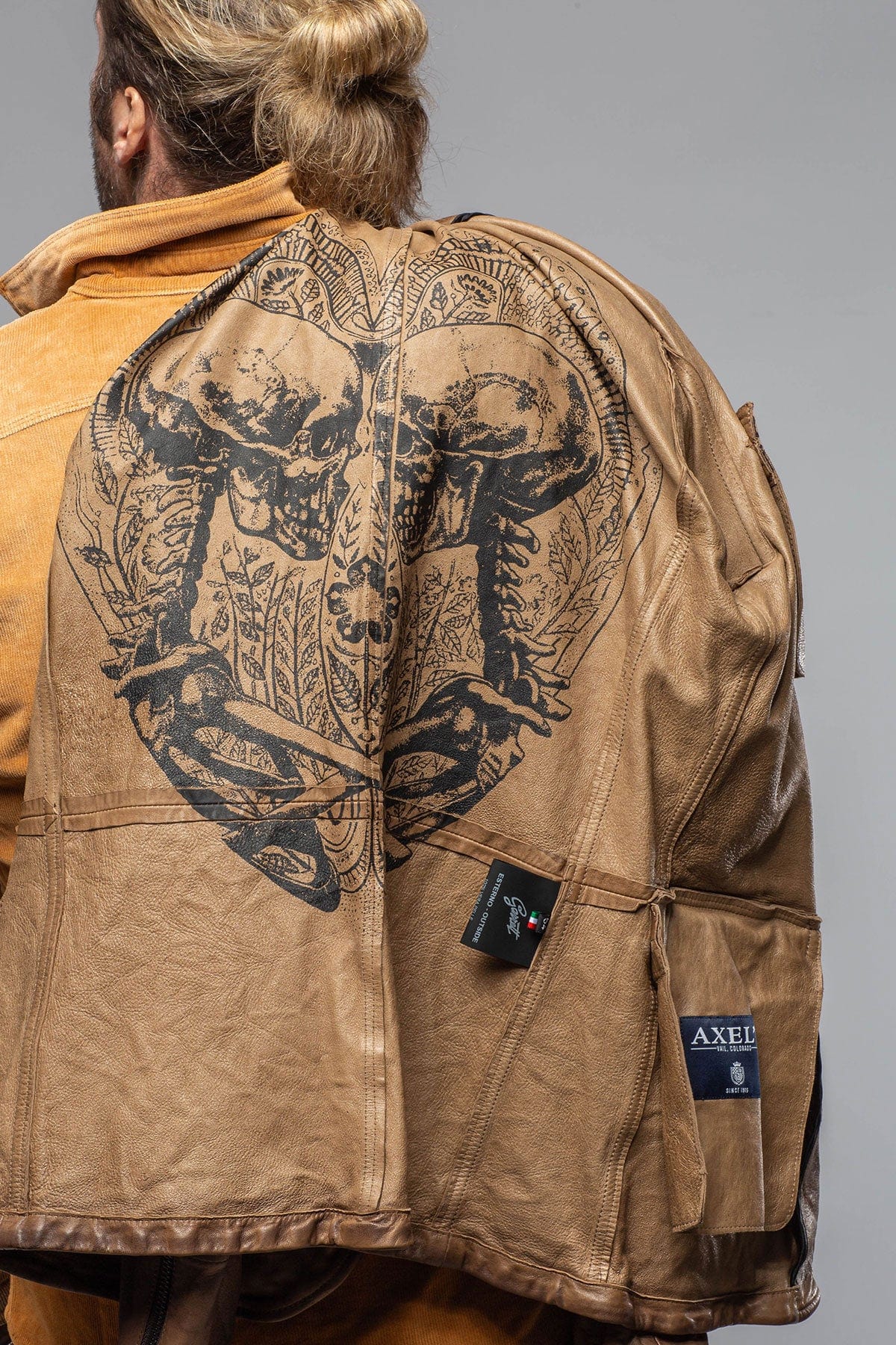 Axel's Renegade by Garrett Chance Leather Blazer In Chocolate