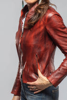 Axel's-Garr Mesquite Leather Moto In Red Char Ladies - Outerwear - Leather