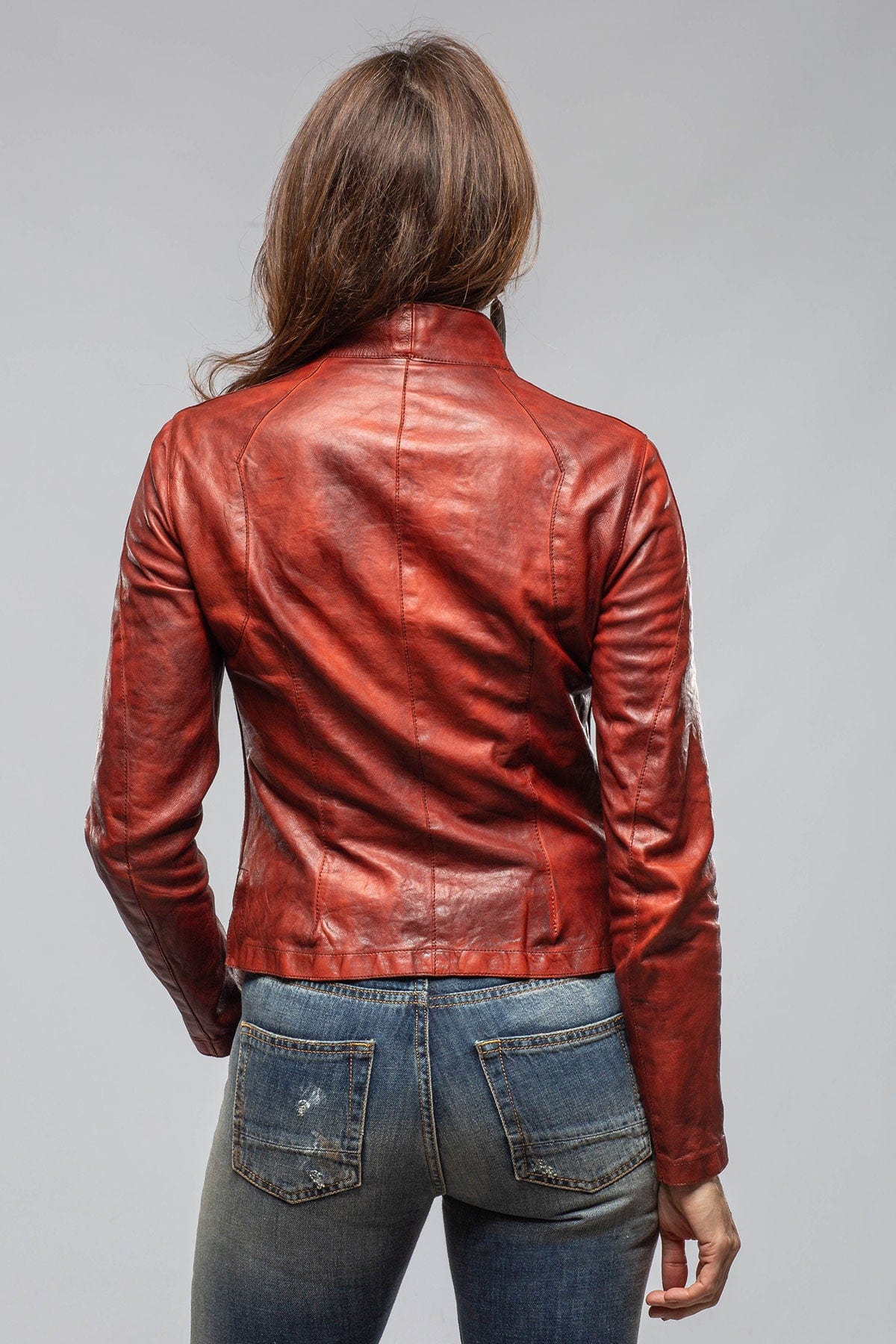 Mesquite Leather Moto In Red Char - AXEL'S