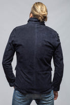 Suede 4 Pocket Jacket In Deep Sea - AXEL'S