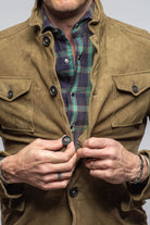 Axel's Renegade Suede 4 Pocket Jacket In Salvia | Mens - Outerwear - Leather