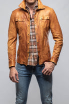 Tame Leather Shirt In Antique Brown - AXEL'S