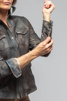 Axel's Renegade Yarrow Washed Suede Shirt In Charred Wood | Ladies - Outerwear - Leather