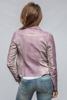 Natalia Lightweight Leather Jacket In Dusty Rose - AXEL'S