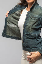 Beale Over-Dyed Denim Jacket In Cactus - AXEL'S