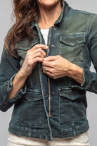 Beale Over-Dyed Denim Jacket In Cactus - AXEL'S
