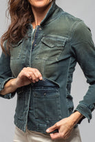 Beale Over-Dyed Denim Jacket In Cactus - AXEL'S