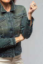 Beale Over-Dyed Denim Jacket In Cactus - AXEL'S