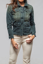 Beale Over-Dyed Denim Jacket In Cactus - AXEL'S