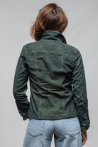 Axel's Premium Denim Beale Over-Dyed Moleskin Jacket In Avocado Ladies - Outerwear - Lightweight
