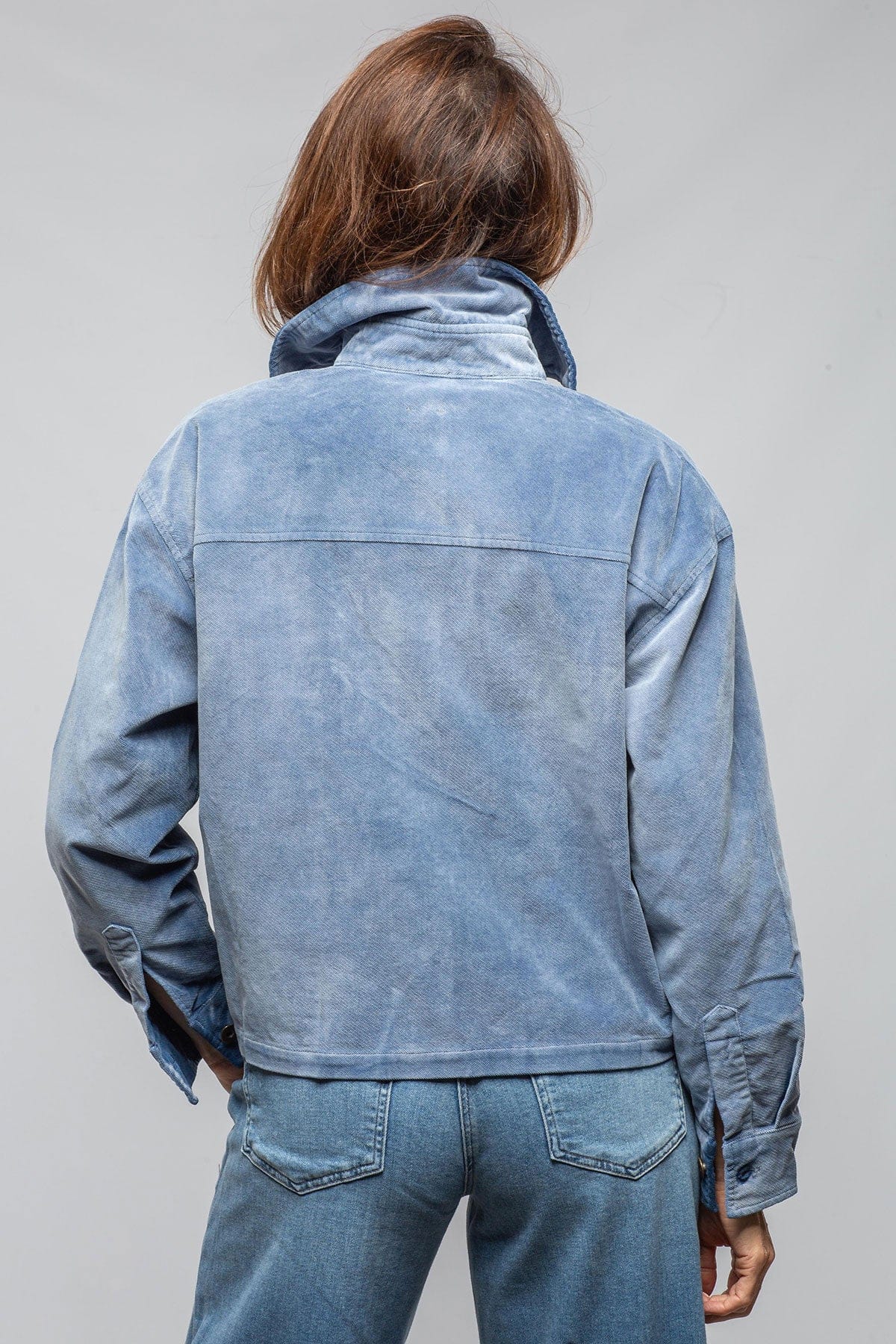 Axel's Premium Denim Betel Short Moleskin Jacket In Denim Ladies - Outerwear - Lightweight