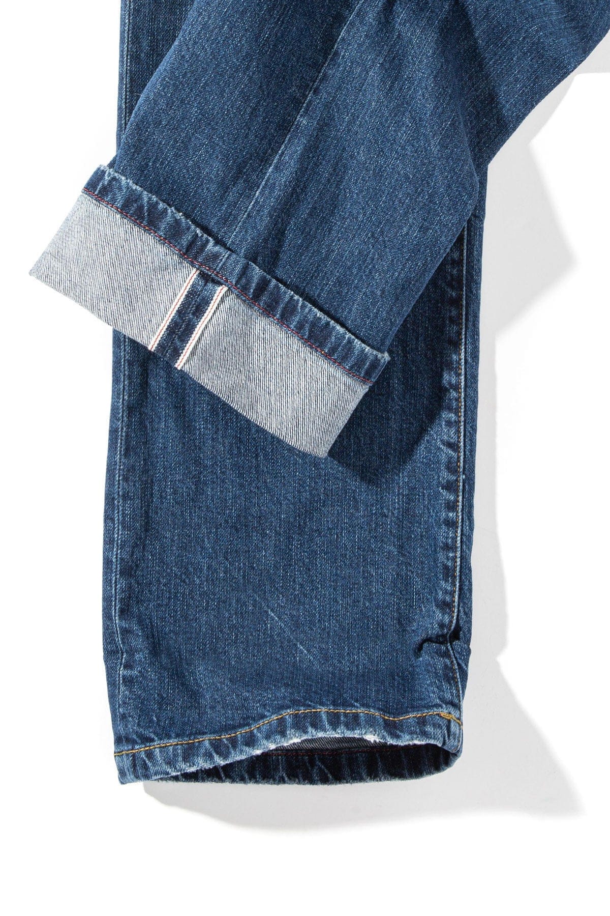 Axel's Premium Denim Callum Selvedge Straight Denim In Dark Blue Mens - Pants - 5 Pocket