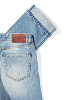 Axel's Premium Denim Callum Selvedge Straight Denim In Light Blue Mens - Pants - 5 Pocket