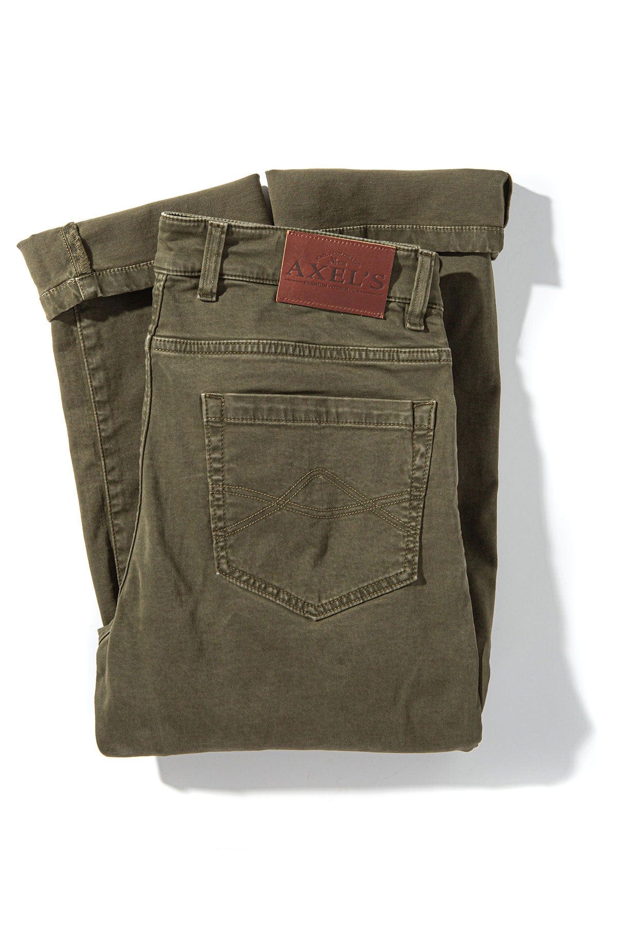 Axel's Premium Denim Colorado Soft-Touch Slim Jeans In Army Mens - Pants - 5 Pocket