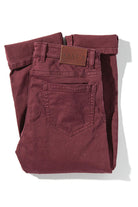 Axel's Premium Denim Colorado Soft-Touch Slim Jeans In Bordeaux Mens - Pants - 5 Pocket