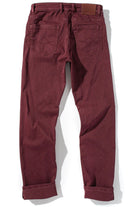 Axel's Premium Denim Colorado Soft-Touch Slim Jeans In Bordeaux Mens - Pants - 5 Pocket