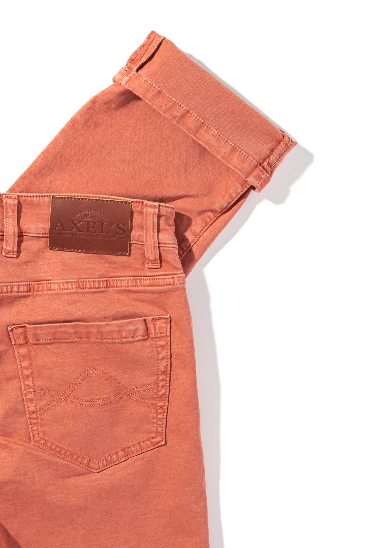 Axel's Premium Denim Colorado Soft-Touch Slim Jeans In Chili Mens - Pants - 5 Pocket