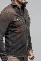 Axel's Premium Denim Cutter Knit Snap Shirt In Desert Mens - Snap Shirts